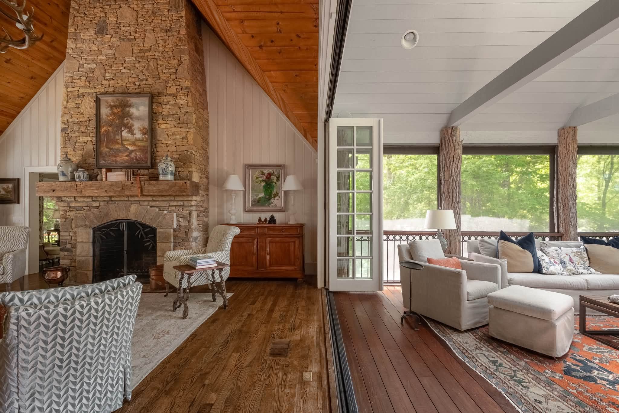 Custom mountain home exterior, Cashiers NC